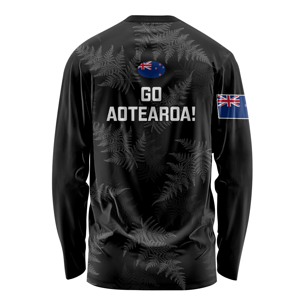 New Zealand Silver Fern Rugby Long Sleeve Shirt 2023 Go Aotearoa Champions World Cup - Vibe Hoodie Shop
