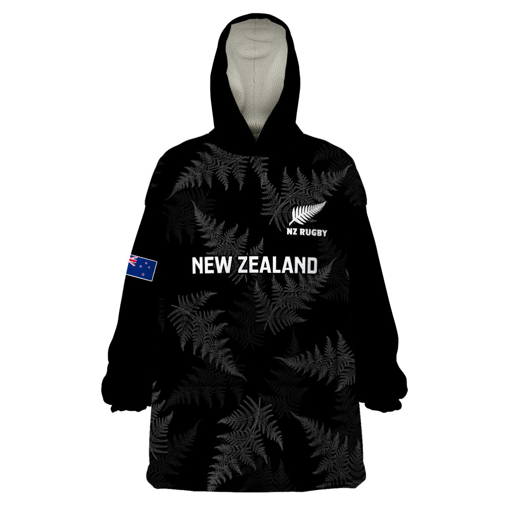 New Zealand Silver Fern Rugby Wearable Blanket Hoodie 2023 Go Aotearoa Champions World Cup - Vibe Hoodie Shop