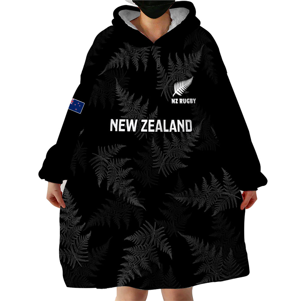 New Zealand Silver Fern Rugby Wearable Blanket Hoodie 2023 Go Aotearoa Champions World Cup - Vibe Hoodie Shop