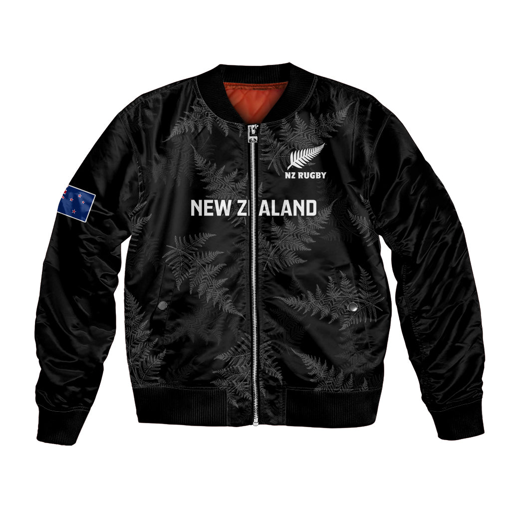 Custom New Zealand Silver Fern Rugby Bomber Jacket 2023 Go Aotearoa Champions World Cup - Vibe Hoodie Shop