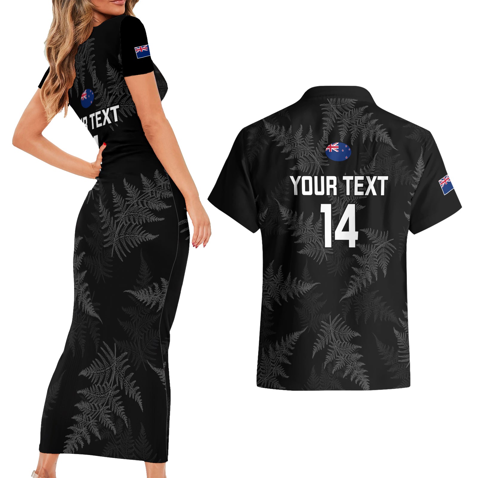 custom-new-zealand-silver-fern-rugby-couples-matching-short-sleeve-bodycon-dress-and-hawaiian-shirt-2023-go-aotearoa-champions-world-cup