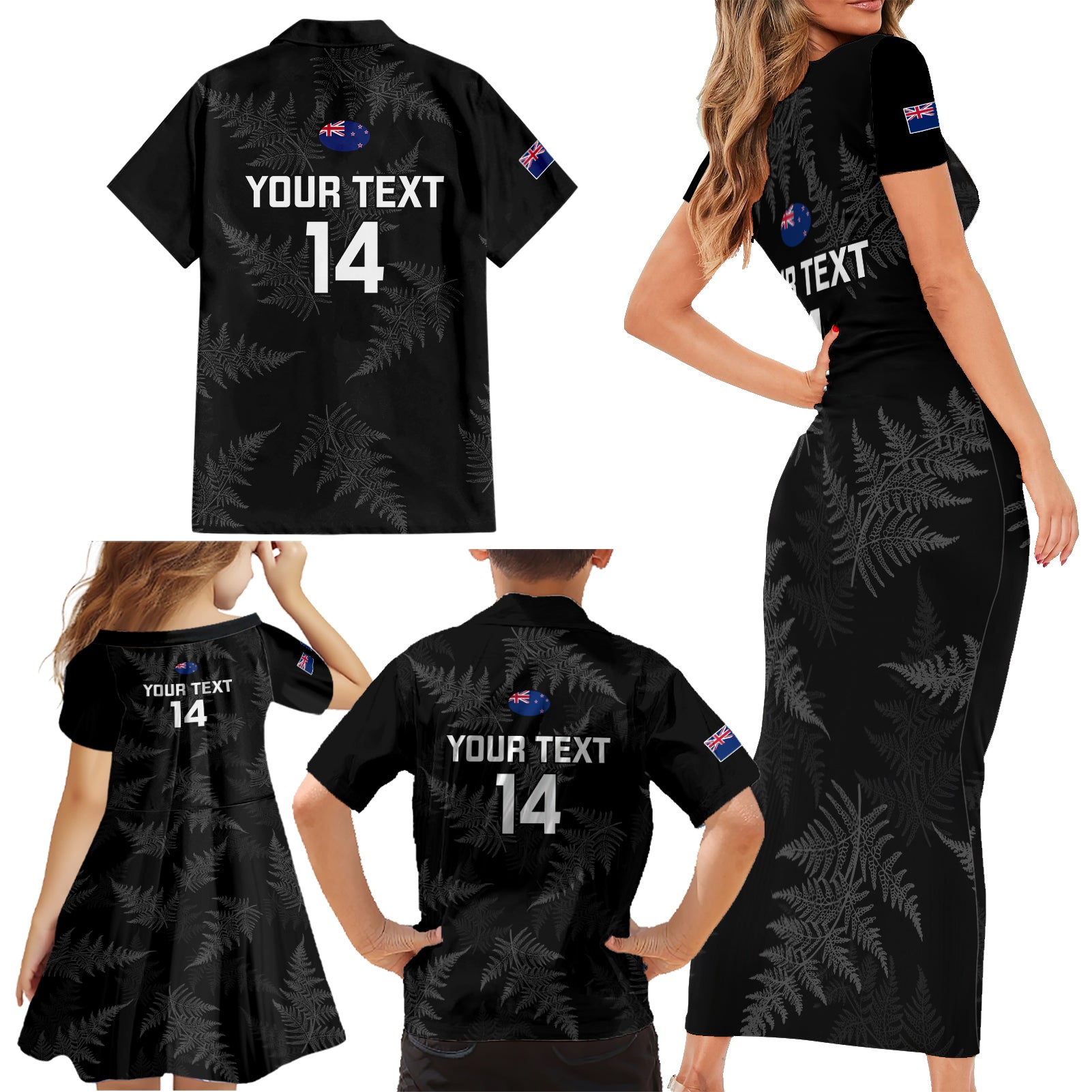 custom-new-zealand-silver-fern-rugby-family-matching-short-sleeve-bodycon-dress-and-hawaiian-shirt-2023-go-aotearoa-champions-world-cup