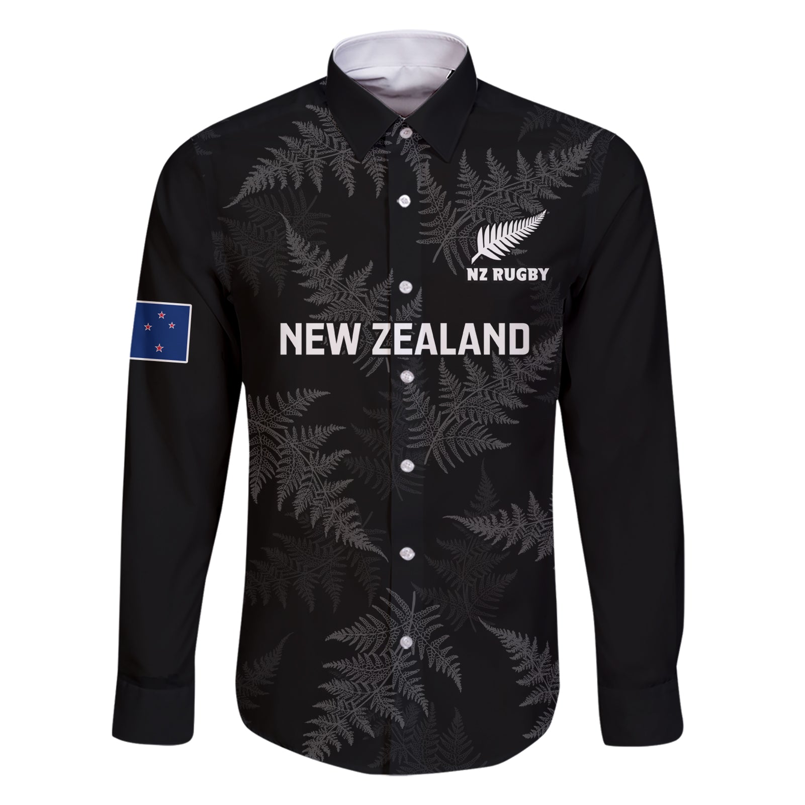 custom-new-zealand-silver-fern-rugby-family-matching-short-sleeve-bodycon-dress-and-hawaiian-shirt-2023-go-aotearoa-champions-world-cup