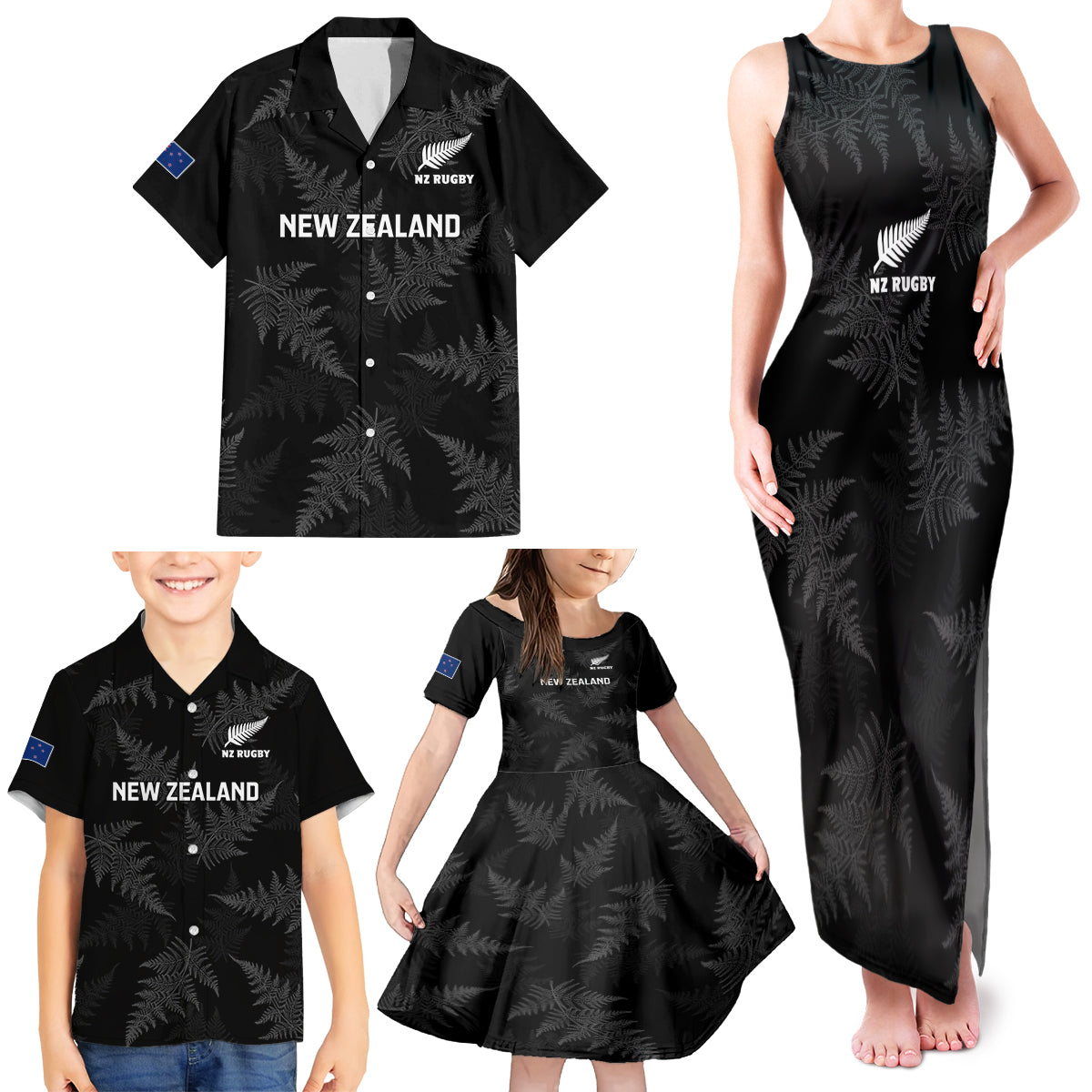 custom-new-zealand-silver-fern-rugby-family-matching-tank-maxi-dress-and-hawaiian-shirt-2023-go-aotearoa-champions-world-cup