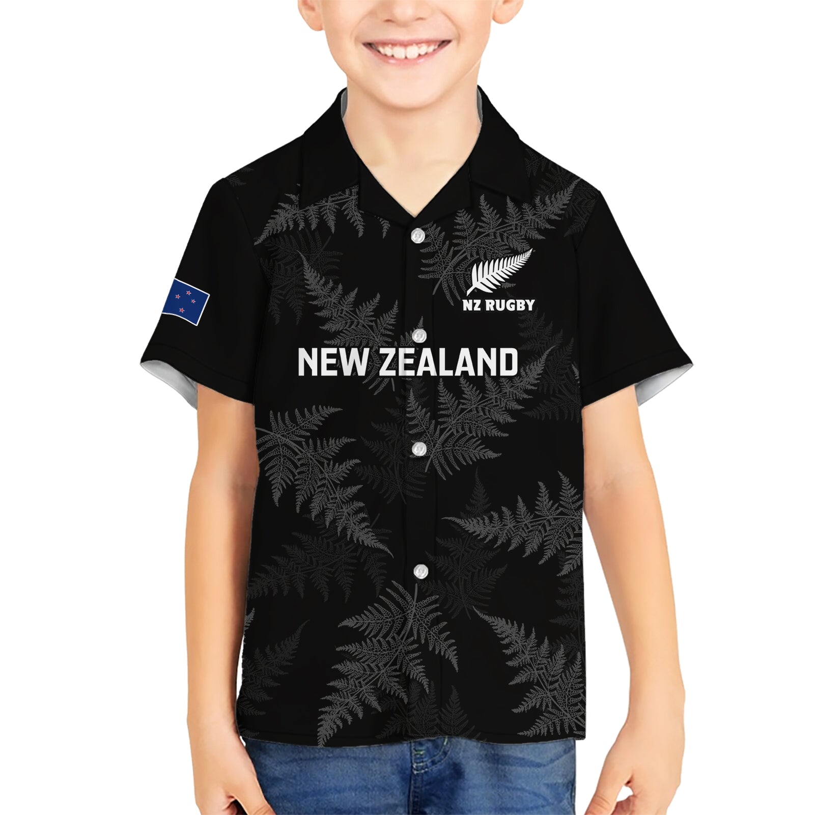 Custom New Zealand Silver Fern Rugby Hawaiian Shirt 2023 Go Aotearoa Champions World Cup - Vibe Hoodie Shop