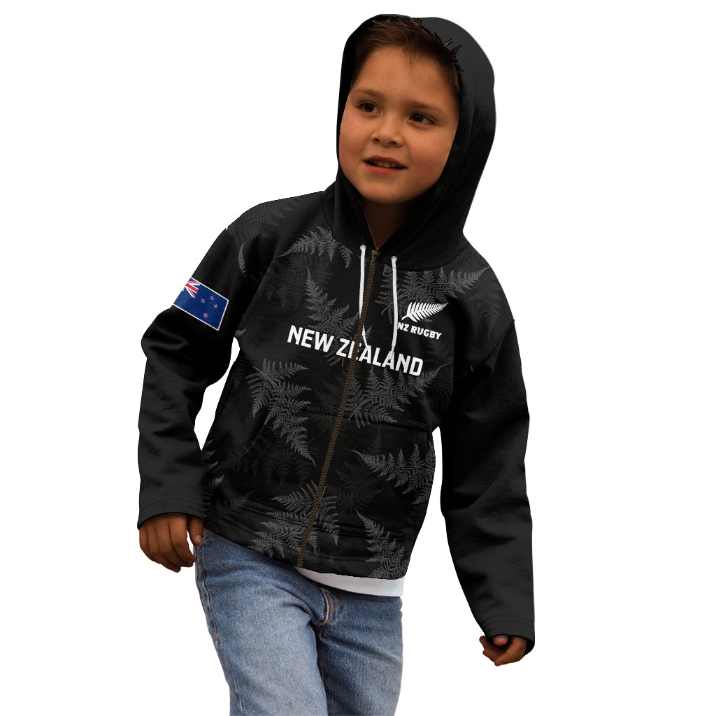 Custom New Zealand Silver Fern Rugby Kid Hoodie 2023 Go Aotearoa Champions World Cup - Vibe Hoodie Shop