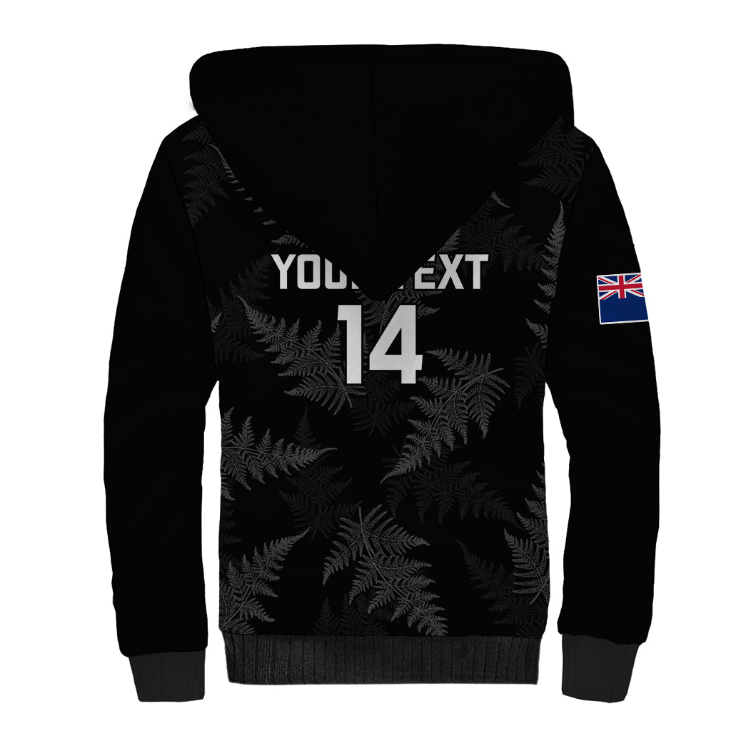 Custom New Zealand Silver Fern Rugby Sherpa Hoodie 2023 Go Aotearoa Champions World Cup - Vibe Hoodie Shop