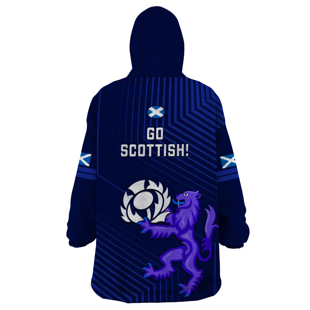 Scotland Rugby Wearable Blanket Hoodie 2023 Go Scottish - Vibe Hoodie Shop