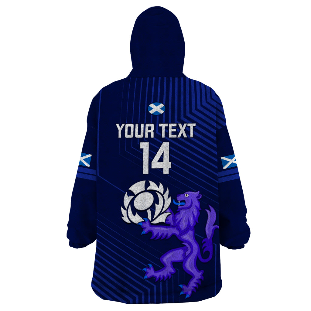 Custom Scotland Rugby Wearable Blanket Hoodie 2023 Go Scottish - Vibe Hoodie Shop