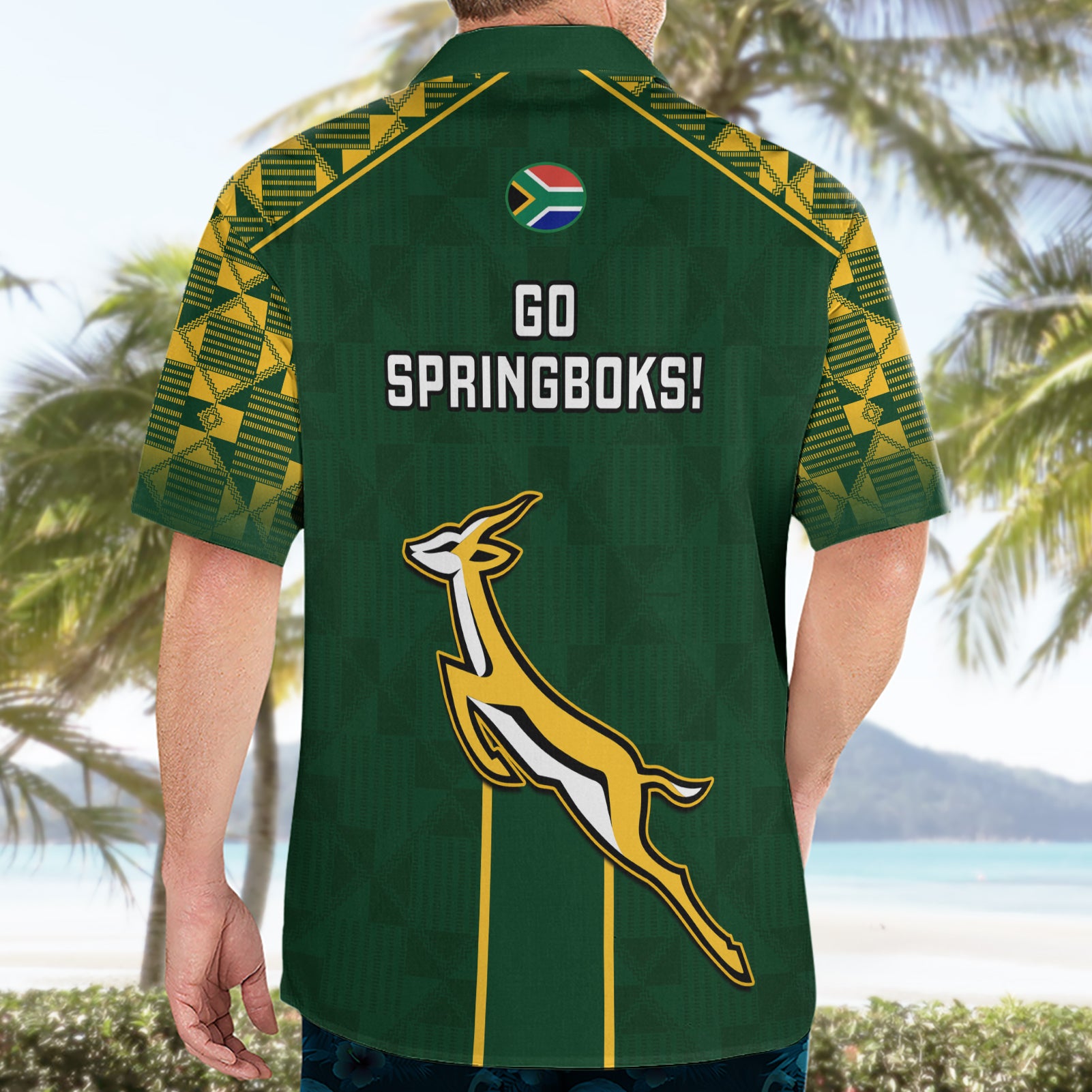 South Africa Rugby Hawaiian Shirt 2023 Go Champions World Cup Springboks - Vibe Hoodie Shop