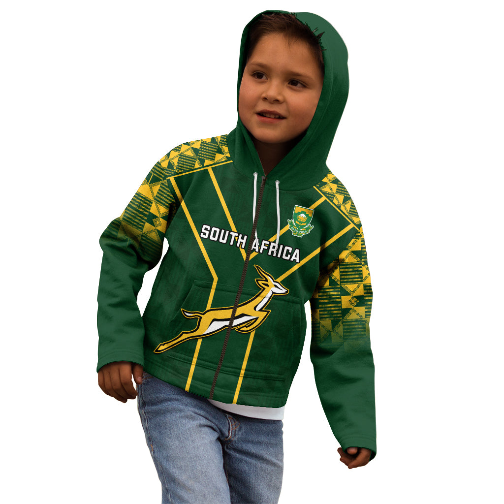 South Africa Rugby Kid Hoodie 2023 Go Champions World Cup Springboks - Vibe Hoodie Shop