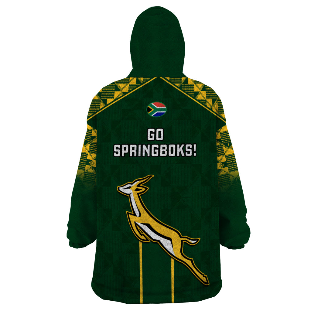 South Africa Rugby Wearable Blanket Hoodie 2023 Go Champions World Cup Springboks - Vibe Hoodie Shop