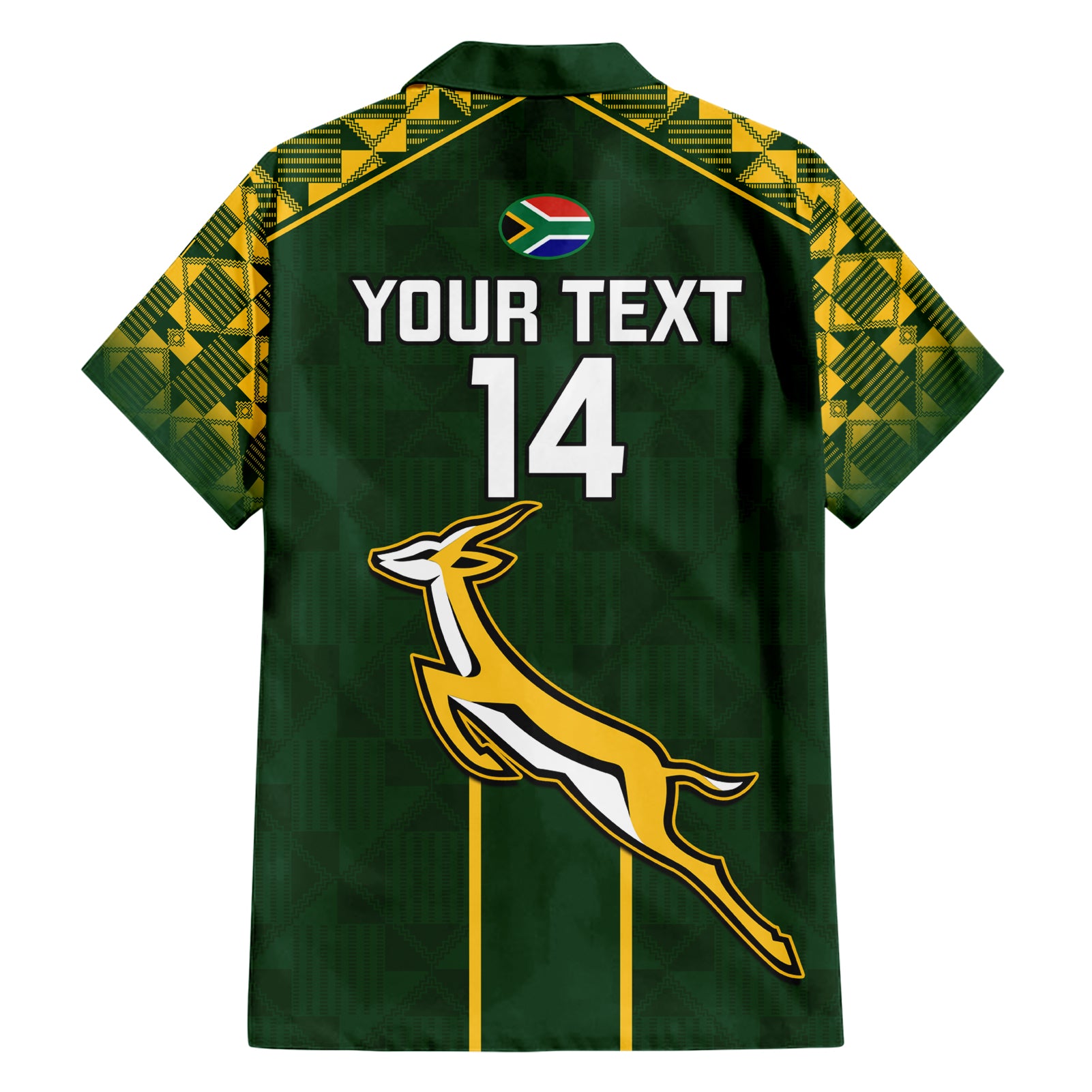 Custom South Africa Rugby Hawaiian Shirt 2023 Go Champions World Cup Springboks - Vibe Hoodie Shop