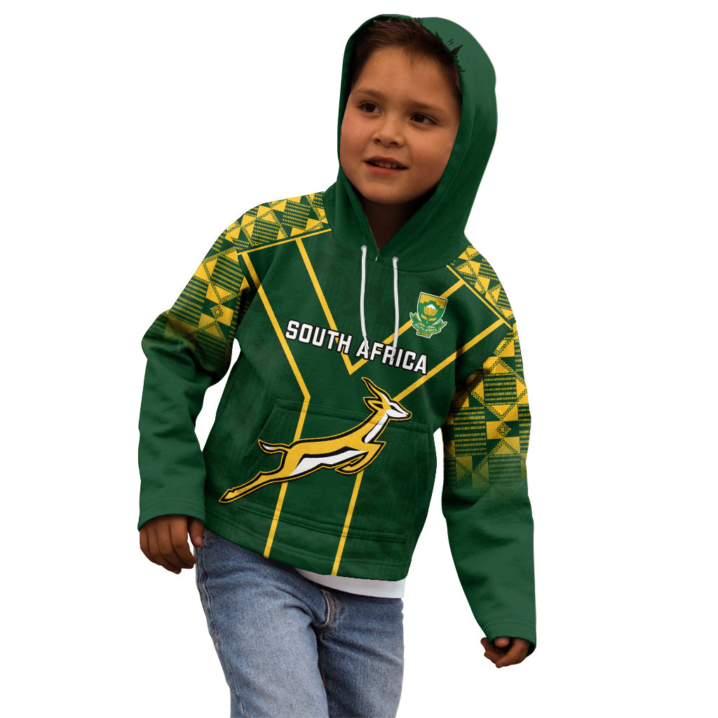 Custom South Africa Rugby Kid Hoodie 2023 Go Champions World Cup Springboks - Vibe Hoodie Shop