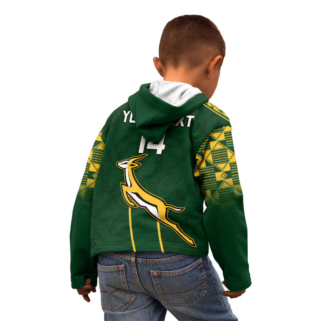 Custom South Africa Rugby Kid Hoodie 2023 Go Champions World Cup Springboks - Vibe Hoodie Shop