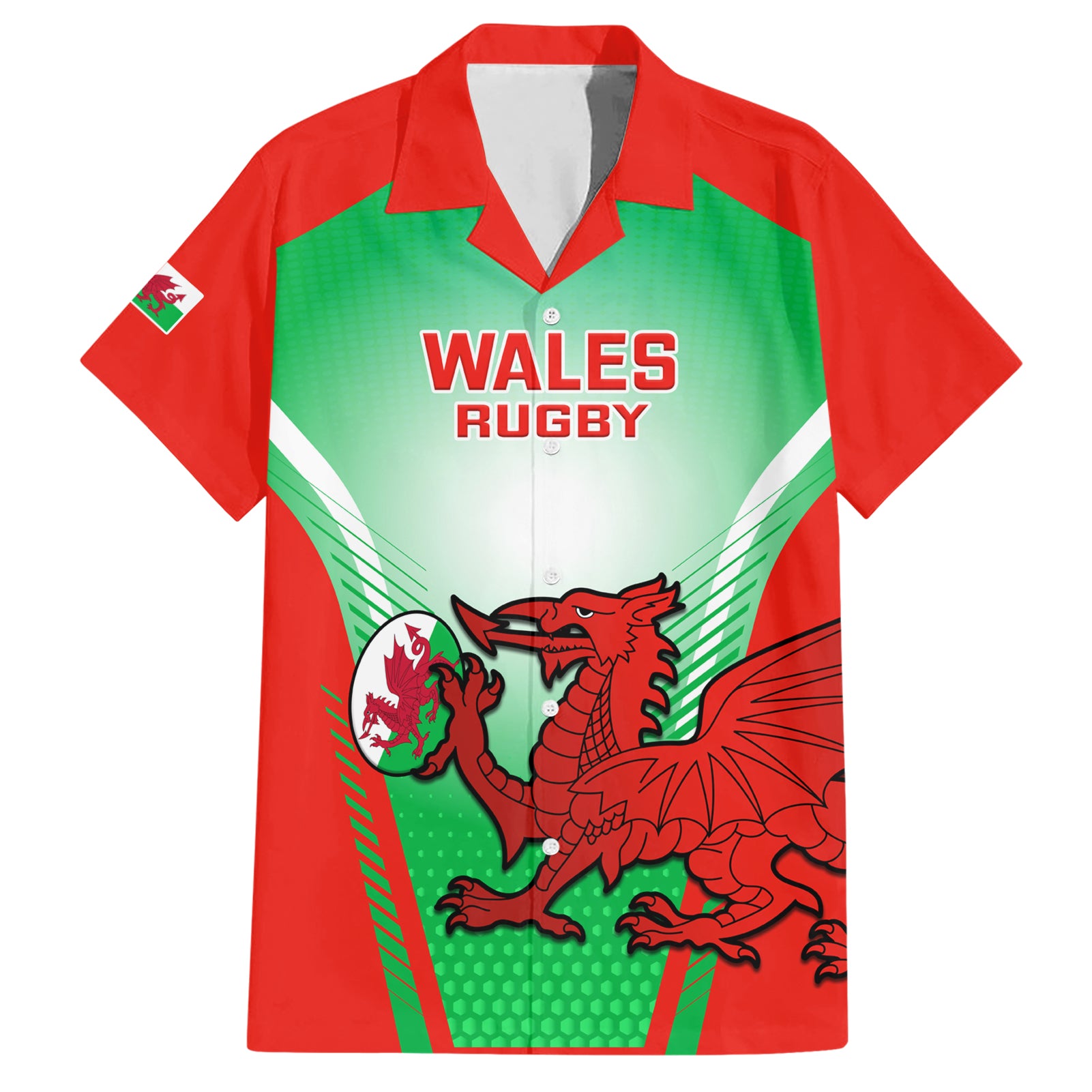 Wales Rugby Hawaiian Shirt 2023 Come On Cymru Champions World Cup - Vibe Hoodie Shop