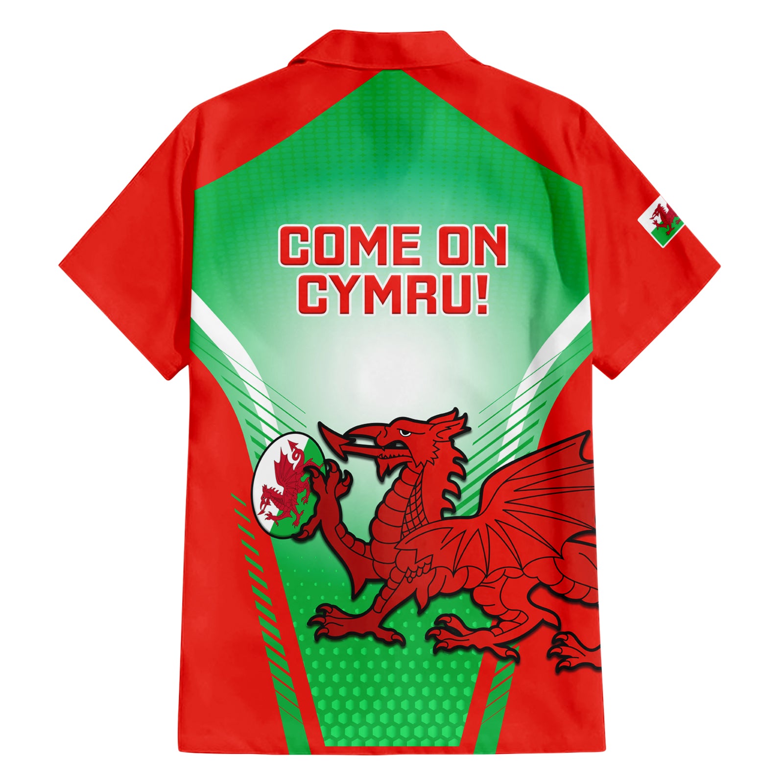 Wales Rugby Hawaiian Shirt 2023 Come On Cymru Champions World Cup - Vibe Hoodie Shop