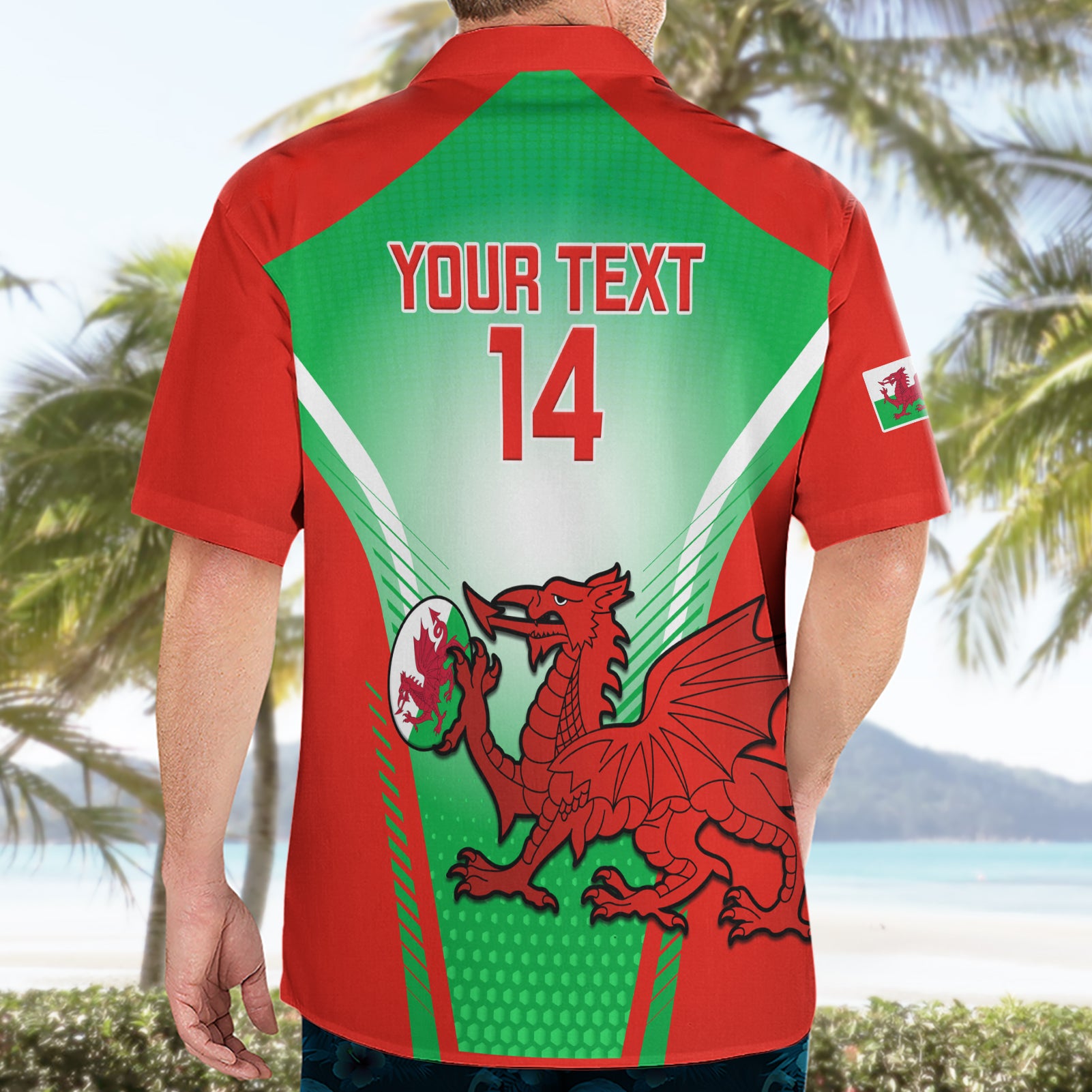 Custom Wales Rugby Hawaiian Shirt 2023 Come On Cymru Champions World Cup - Vibe Hoodie Shop