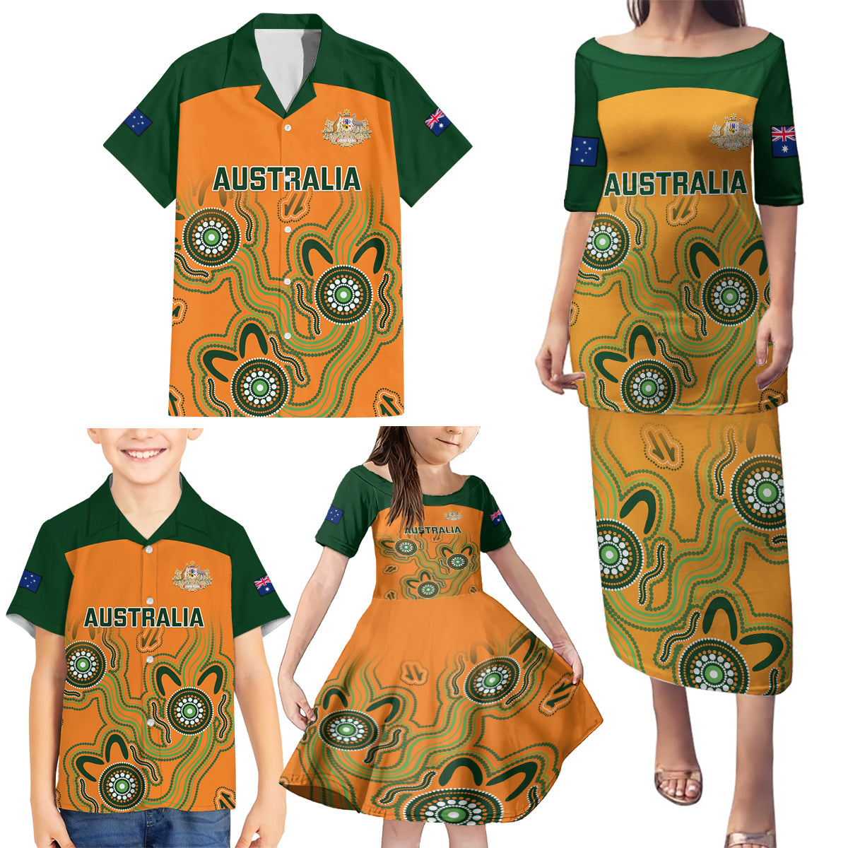 australia-rugby-family-matching-puletasi-dress-and-hawaiian-shirt-wallabies-2023-indigenous-art