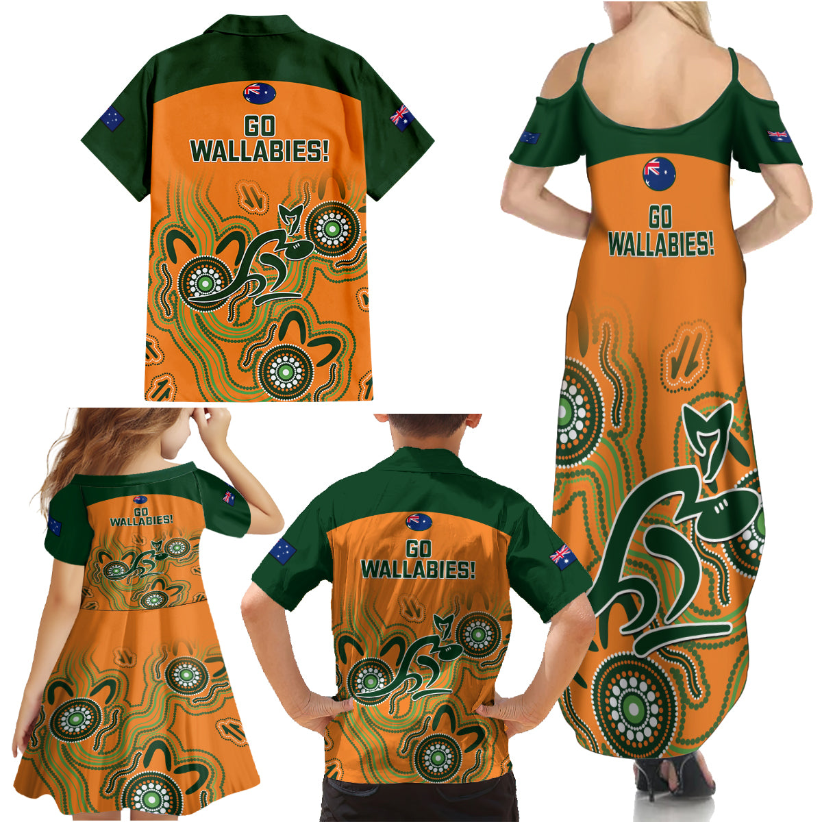 australia-rugby-family-matching-summer-maxi-dress-and-hawaiian-shirt-wallabies-2023-indigenous-art