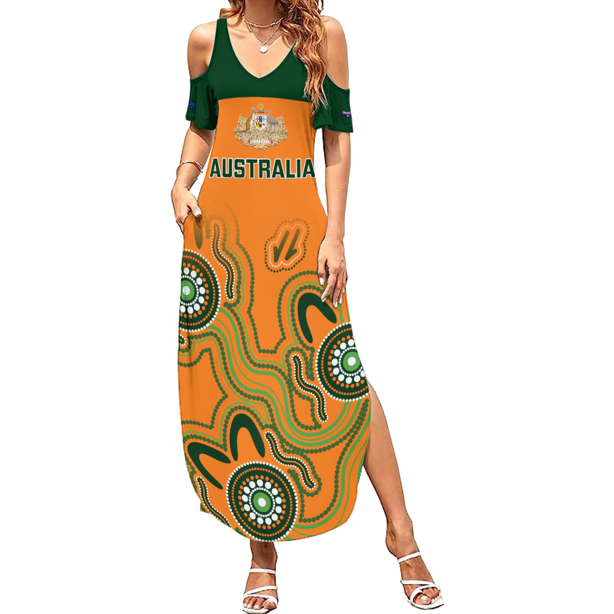 australia-rugby-family-matching-summer-maxi-dress-and-hawaiian-shirt-wallabies-2023-indigenous-art