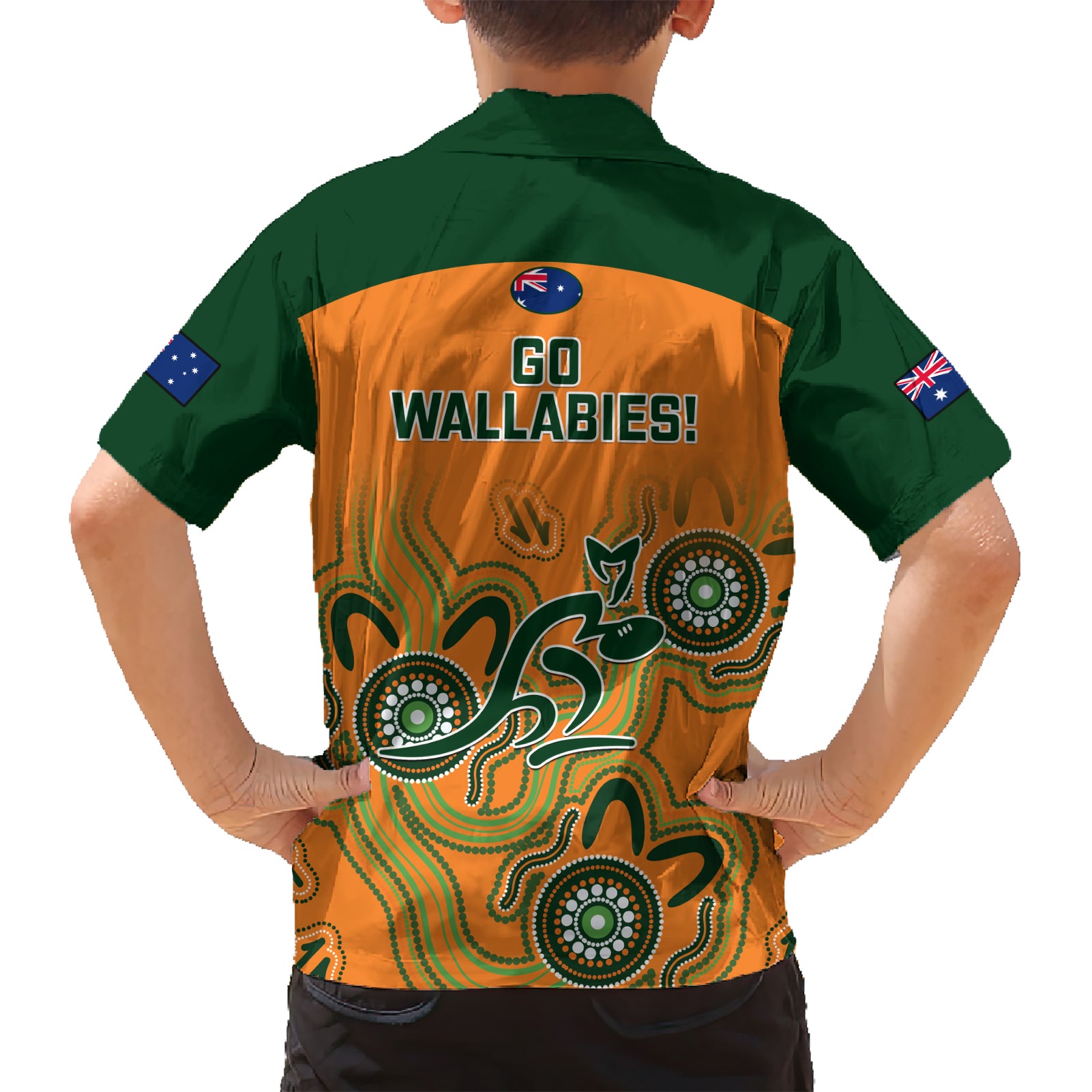 Australia Rugby Hawaiian Shirt Wallabies 2023 Indigenous Art - Vibe Hoodie Shop