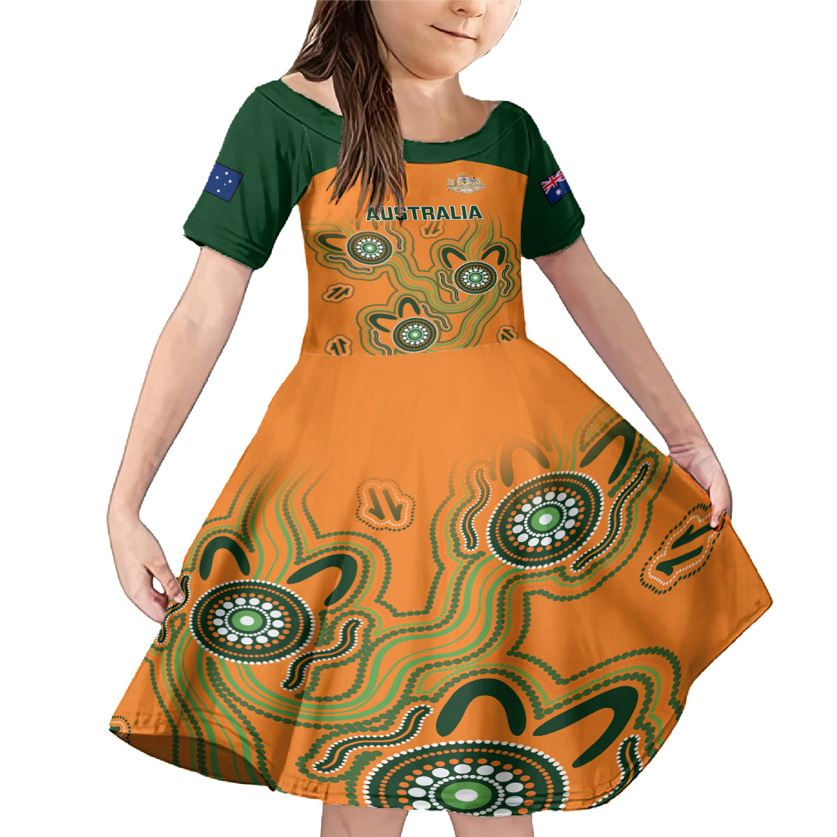 custom-australia-rugby-family-matching-mermaid-dress-and-hawaiian-shirt-wallabies-2023-indigenous-art