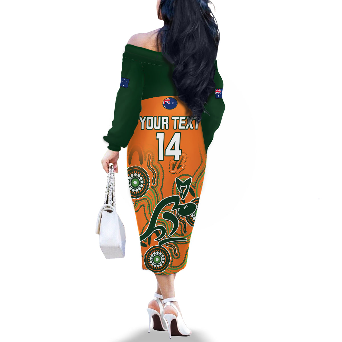 custom-australia-rugby-family-matching-off-shoulder-long-sleeve-dress-and-hawaiian-shirt-wallabies-2023-indigenous-art