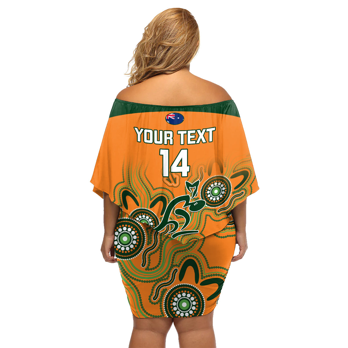 custom-australia-rugby-family-matching-off-shoulder-short-dress-and-hawaiian-shirt-wallabies-2023-indigenous-art