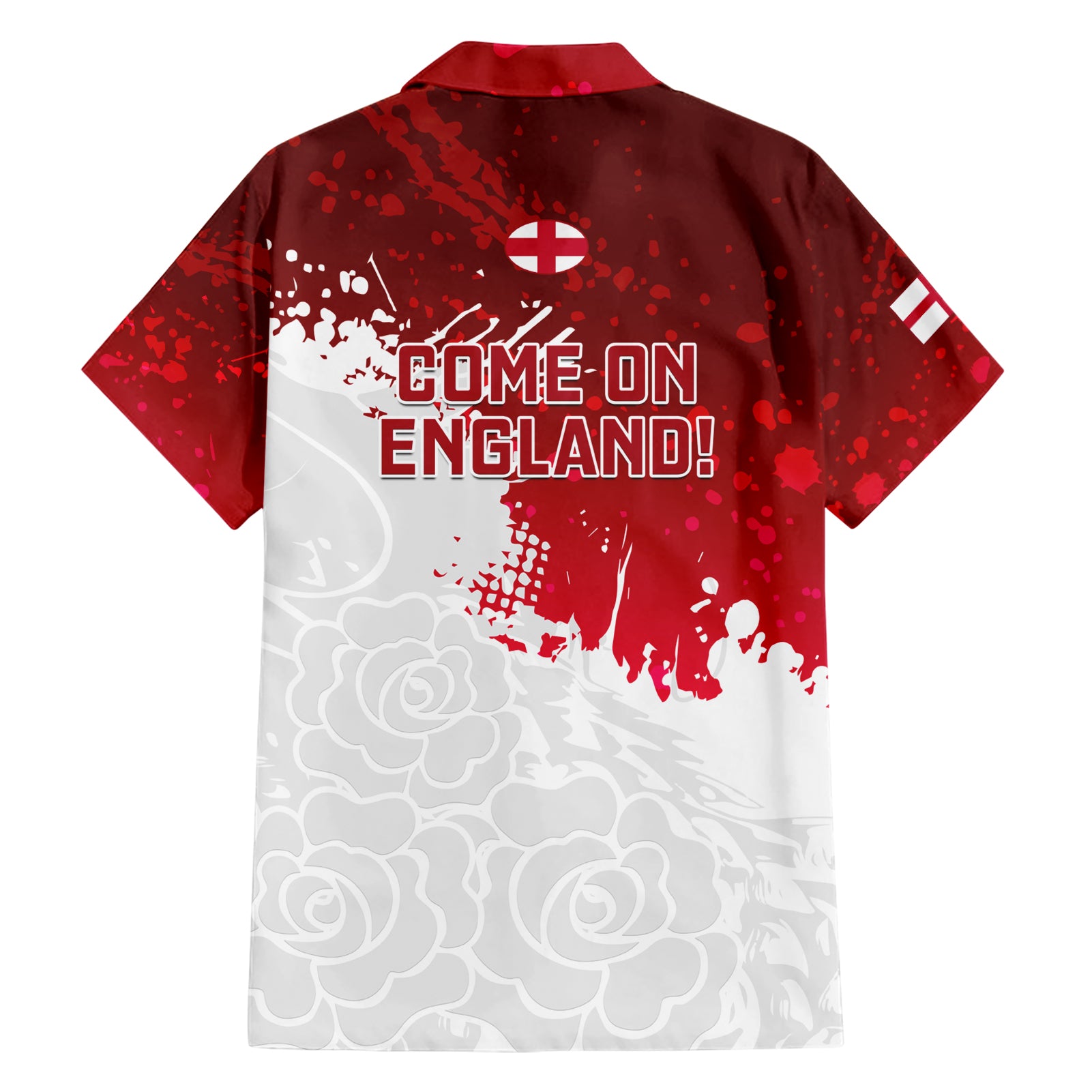 England Rugby Hawaiian Shirt 2023 Go Champions World Cup Red Rose - Vibe Hoodie Shop