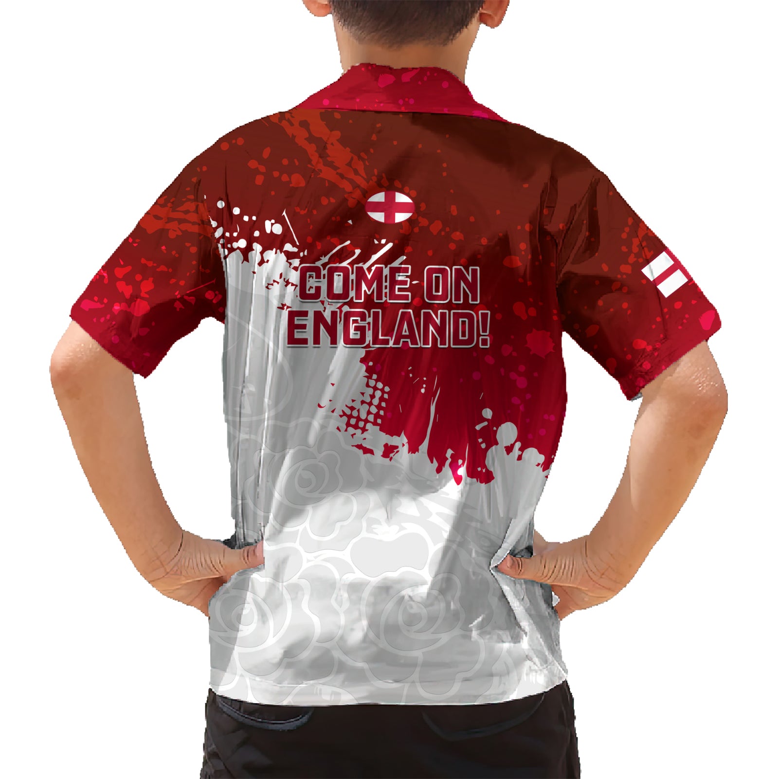 England Rugby Hawaiian Shirt 2023 Go Champions World Cup Red Rose - Vibe Hoodie Shop