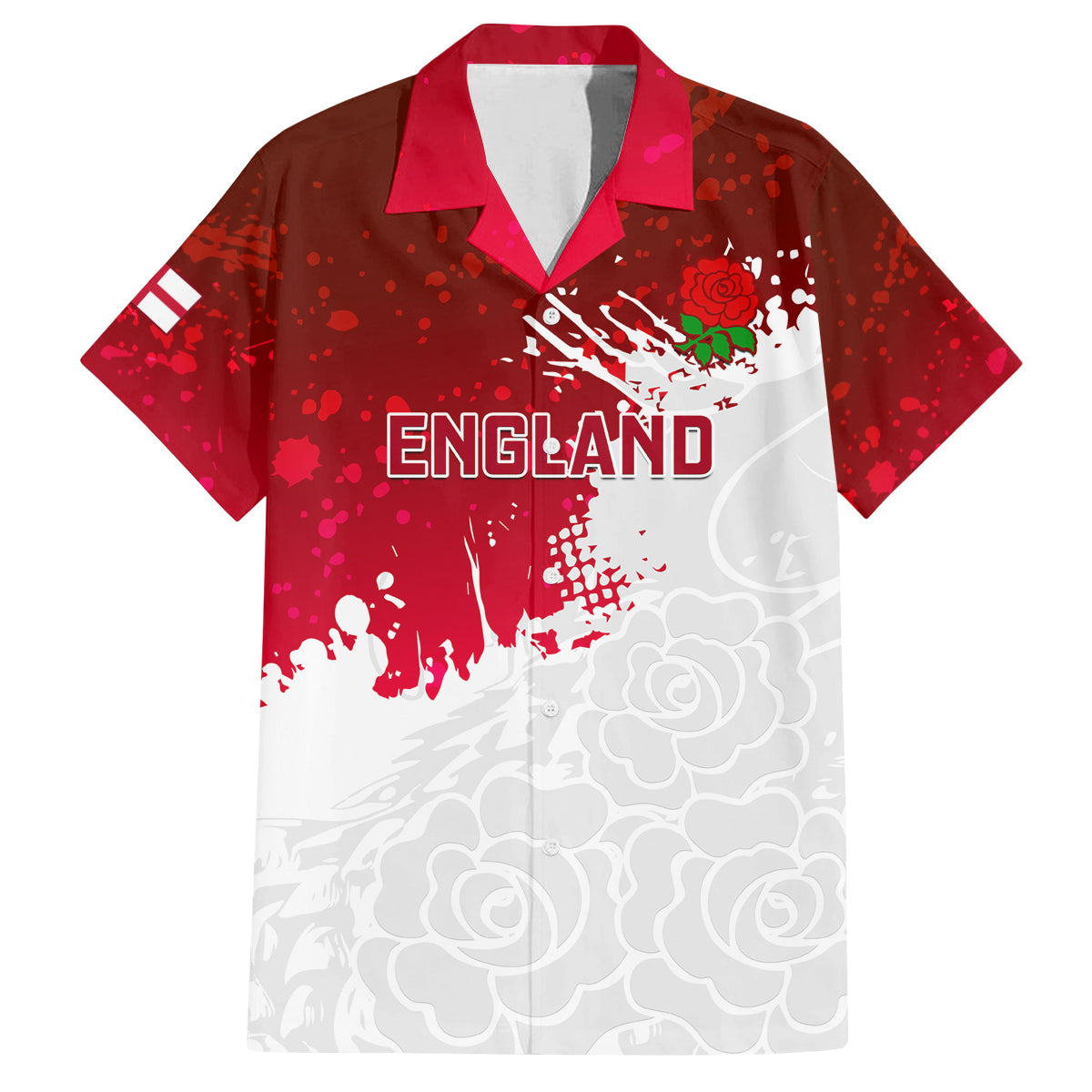 custom-england-rugby-family-matching-off-shoulder-short-dress-and-hawaiian-shirt-2023-go-champions-world-cup-red-rose