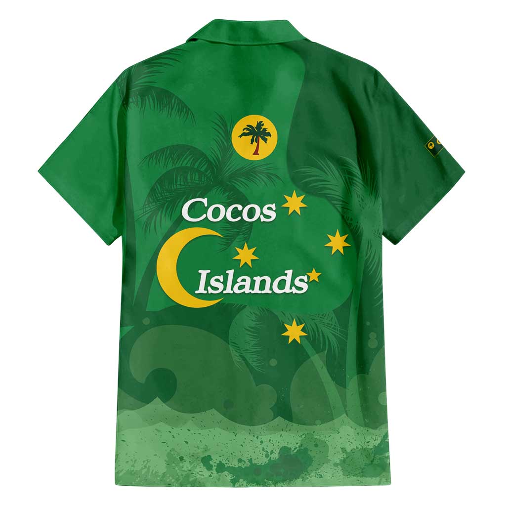 Australia Cocos Keeling Islands Family Matching Summer Maxi Dress and Hawaiian Shirt Southern Cross Palm Tree Pattern - Vibe Hoodie