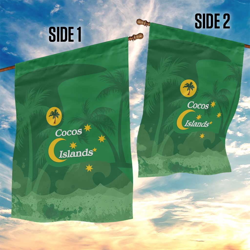 Australia Cocos Keeling Islands Garden Flag Southern Cross Palm Tree Pattern - Vibe Hoodie