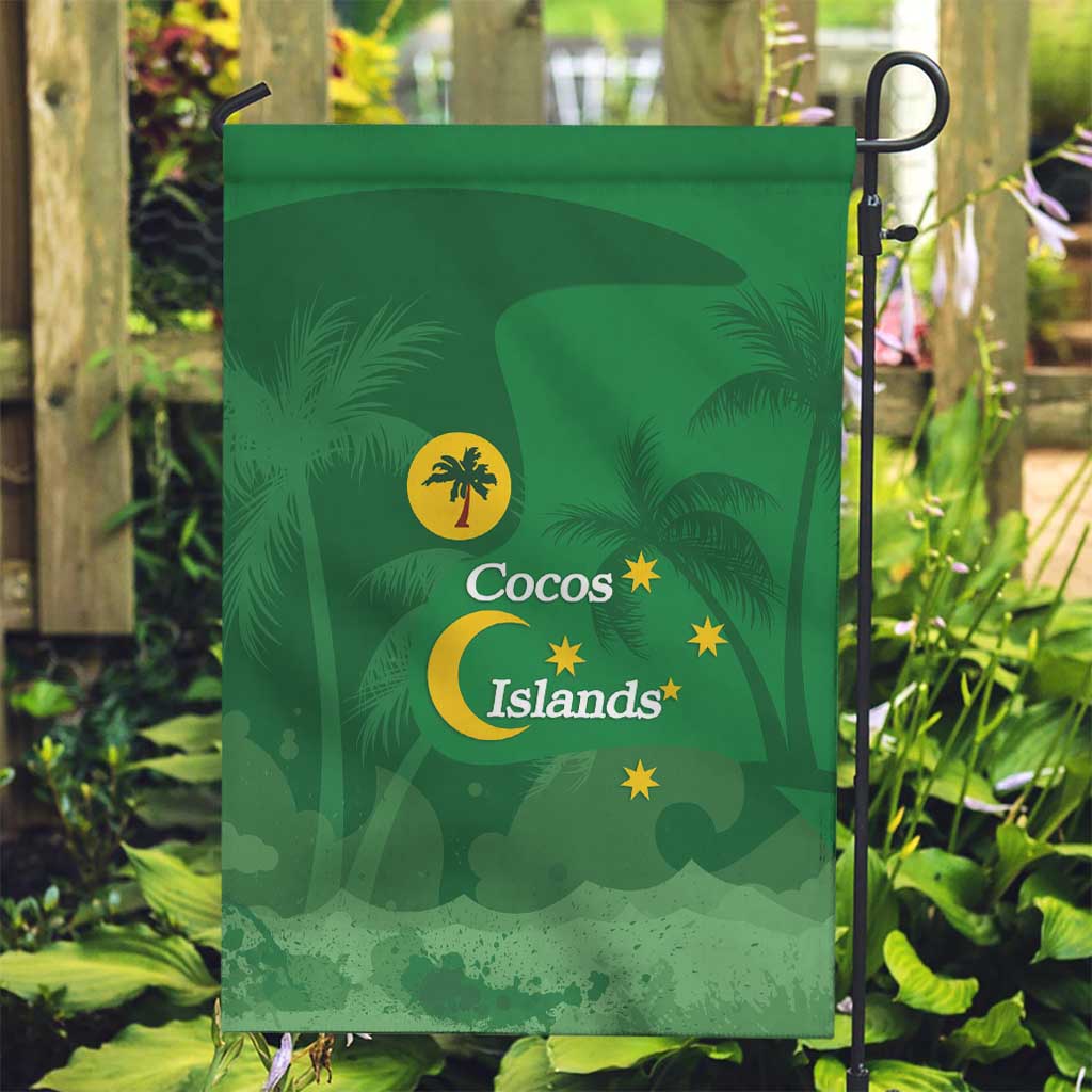 Australia Cocos Keeling Islands Garden Flag Southern Cross Palm Tree Pattern - Vibe Hoodie