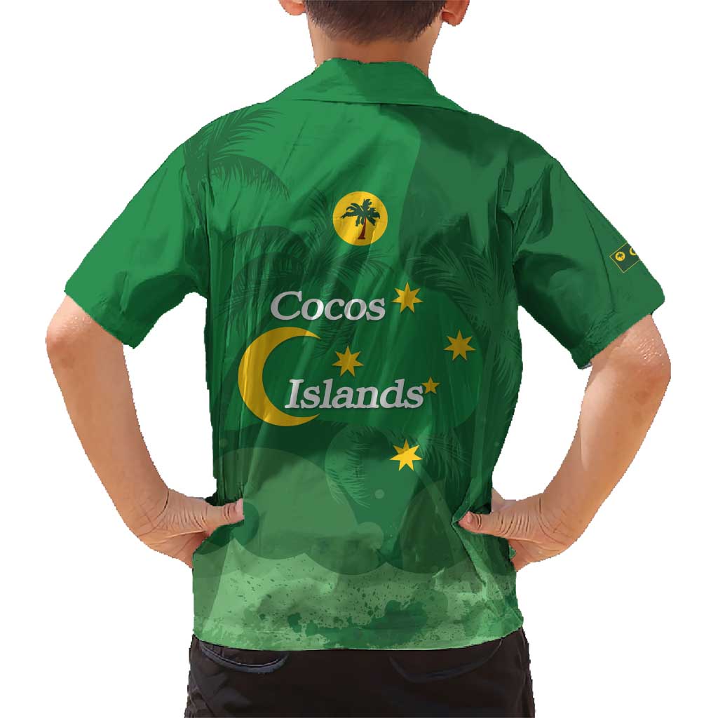 Australia Cocos Keeling Islands Hawaiian Shirt Southern Cross Palm Tree Pattern - Vibe Hoodie