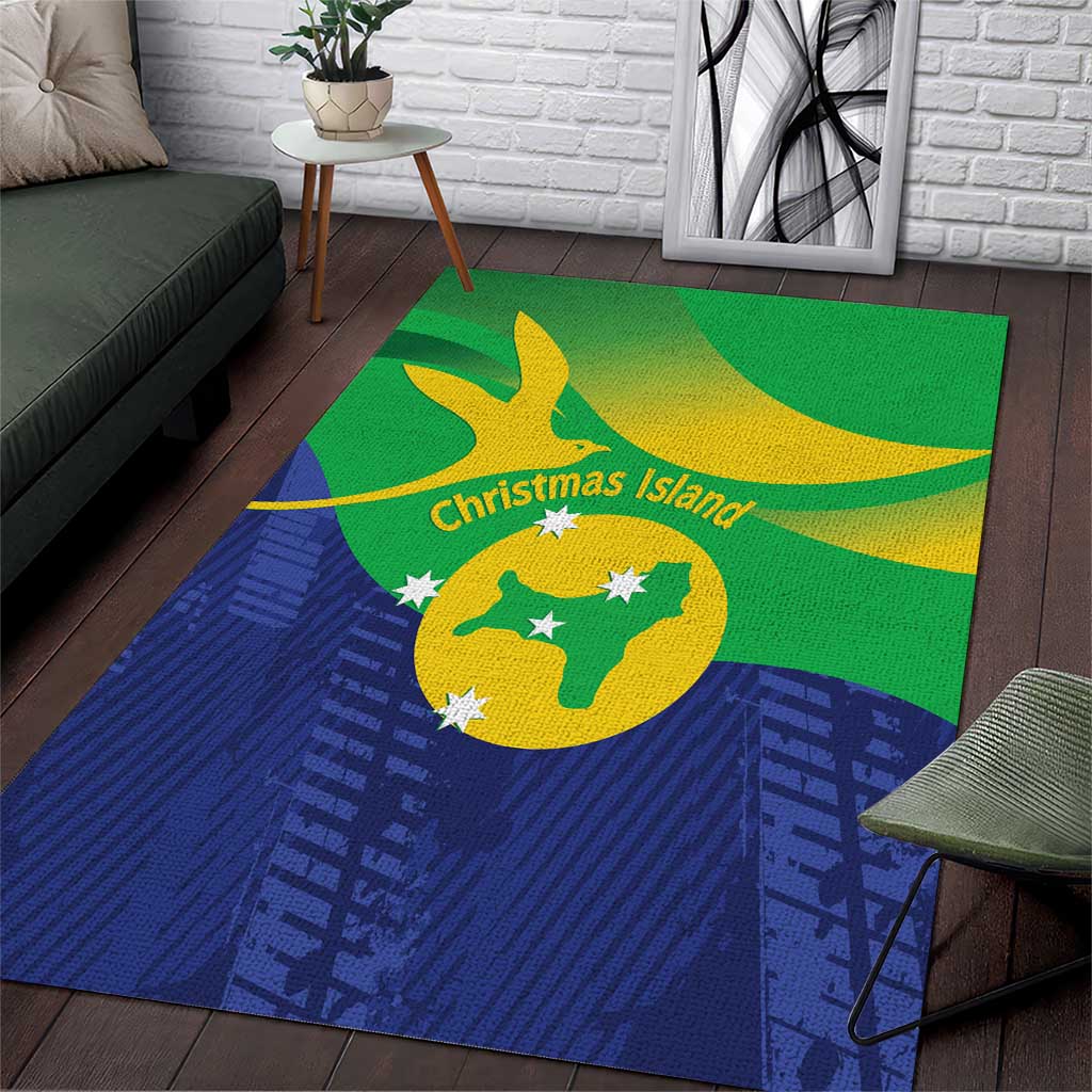 Australia Christmas Island Area Rug Wilayah Pulau Krismas Flag Color - Vibe Hoodie