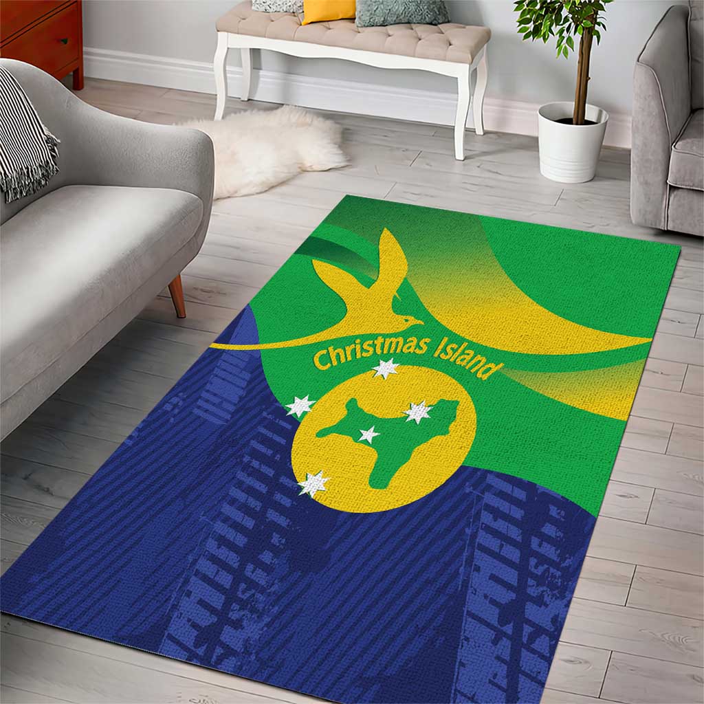 Australia Christmas Island Area Rug Wilayah Pulau Krismas Flag Color - Vibe Hoodie