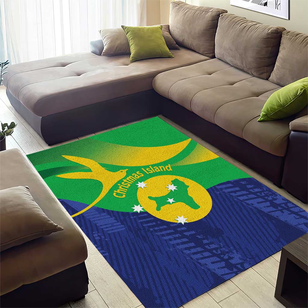 Australia Christmas Island Area Rug Wilayah Pulau Krismas Flag Color - Vibe Hoodie