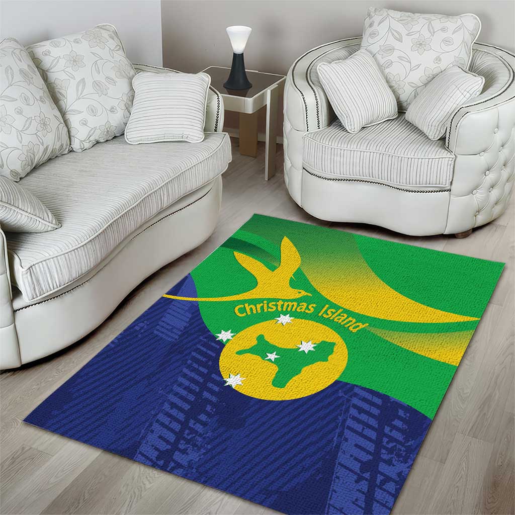 Australia Christmas Island Area Rug Wilayah Pulau Krismas Flag Color - Vibe Hoodie