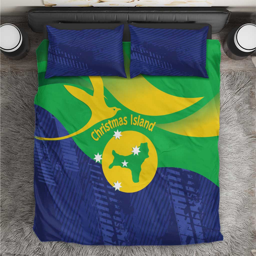 Australia Christmas Island Bedding Set Wilayah Pulau Krismas Flag Color - Vibe Hoodie