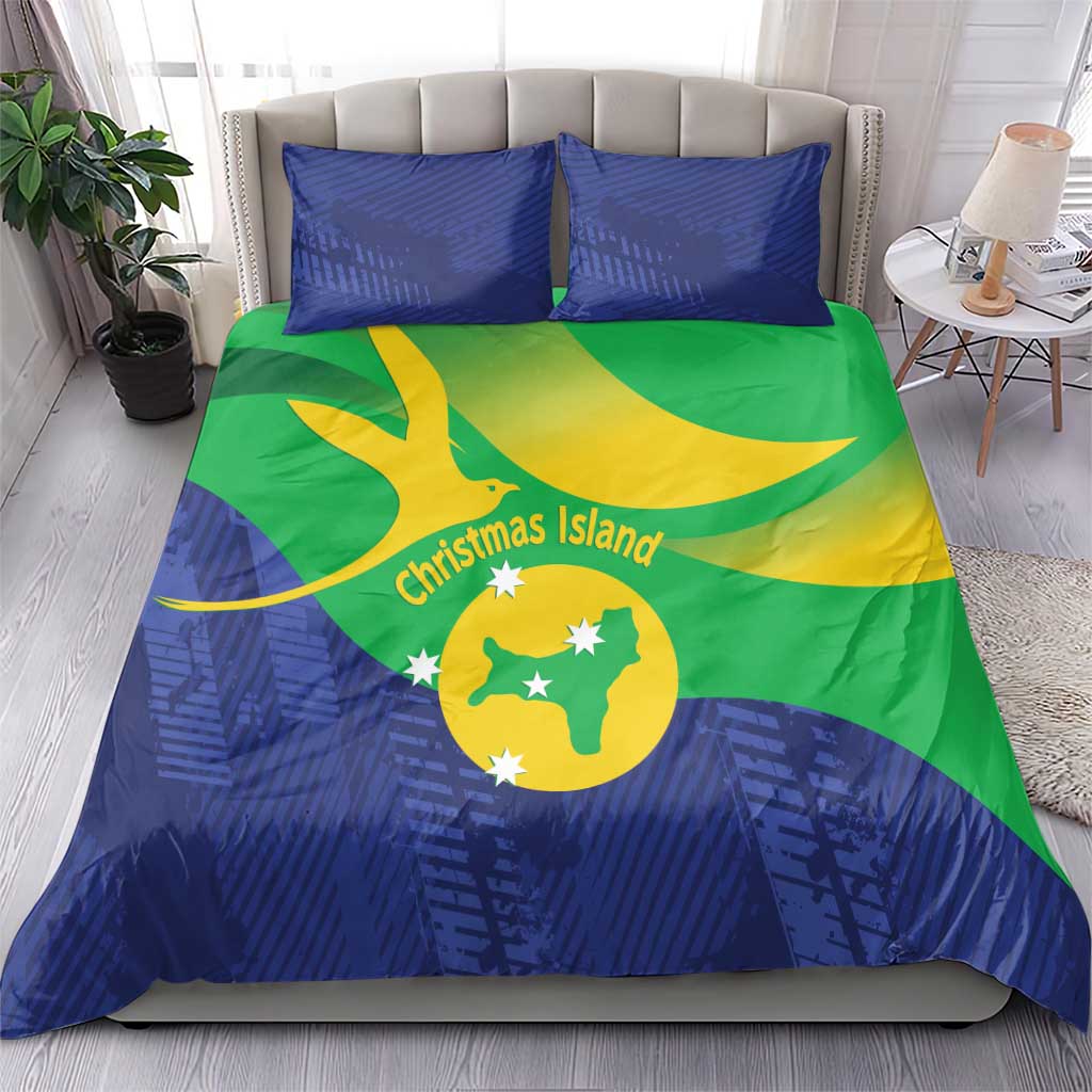 Australia Christmas Island Bedding Set Wilayah Pulau Krismas Flag Color - Vibe Hoodie