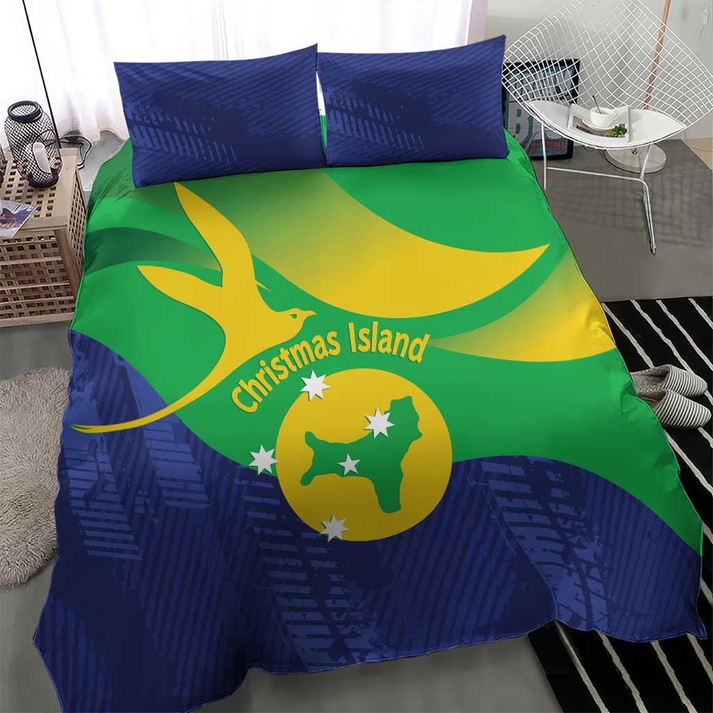 Australia Christmas Island Bedding Set Wilayah Pulau Krismas Flag Color - Vibe Hoodie