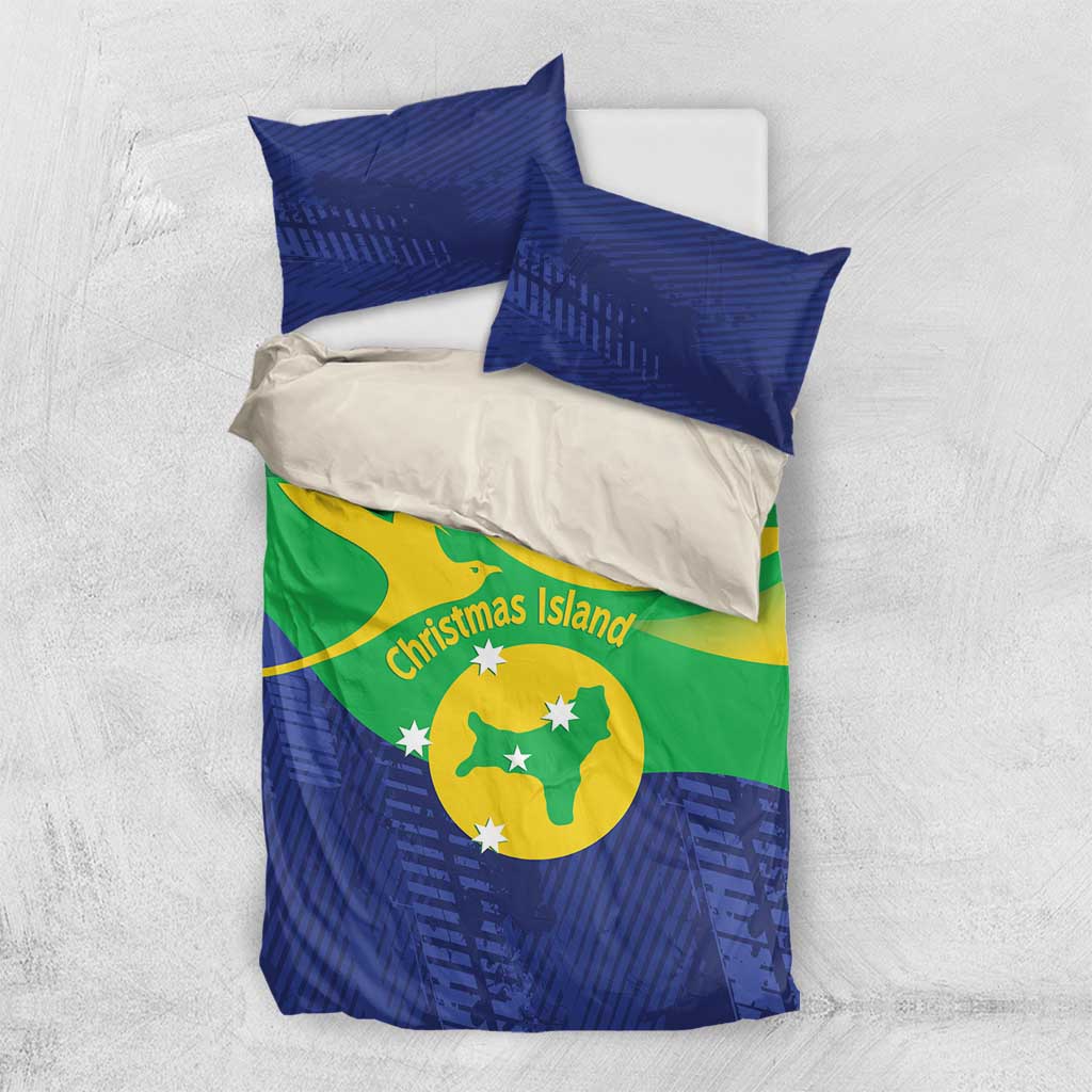 Australia Christmas Island Bedding Set Wilayah Pulau Krismas Flag Color - Vibe Hoodie