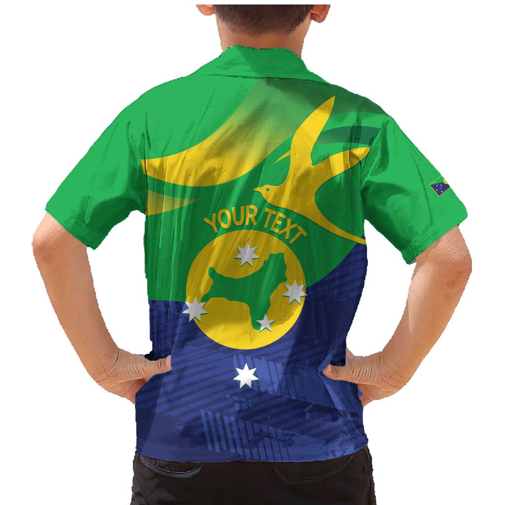 Personalised Australia Christmas Island Family Matching Mermaid Dress and Hawaiian Shirt Wilayah Pulau Krismas Flag Color - Vibe Hoodie