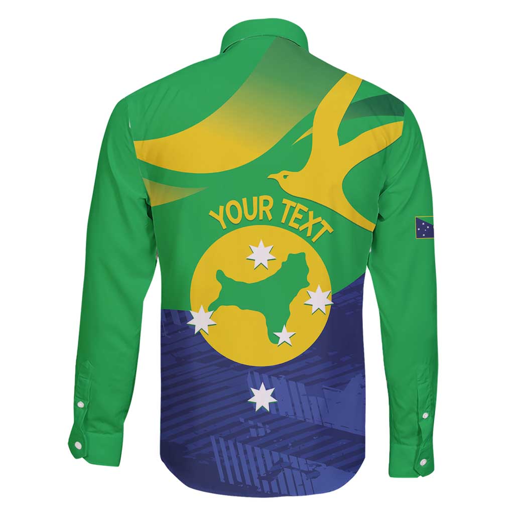 Personalised Australia Christmas Island Family Matching Short Sleeve Bodycon Dress and Hawaiian Shirt Wilayah Pulau Krismas Flag Color - Vibe Hoodie