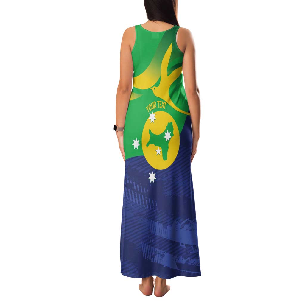 Personalised Australia Christmas Island Family Matching Tank Maxi Dress and Hawaiian Shirt Wilayah Pulau Krismas Flag Color - Vibe Hoodie