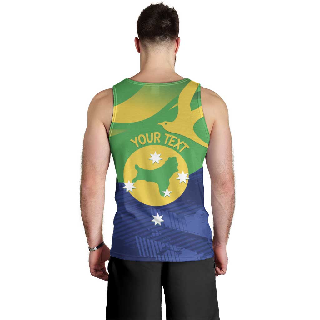 Personalised Australia Christmas Island Men Tank Top Wilayah Pulau Krismas Flag Color - Vibe Hoodie