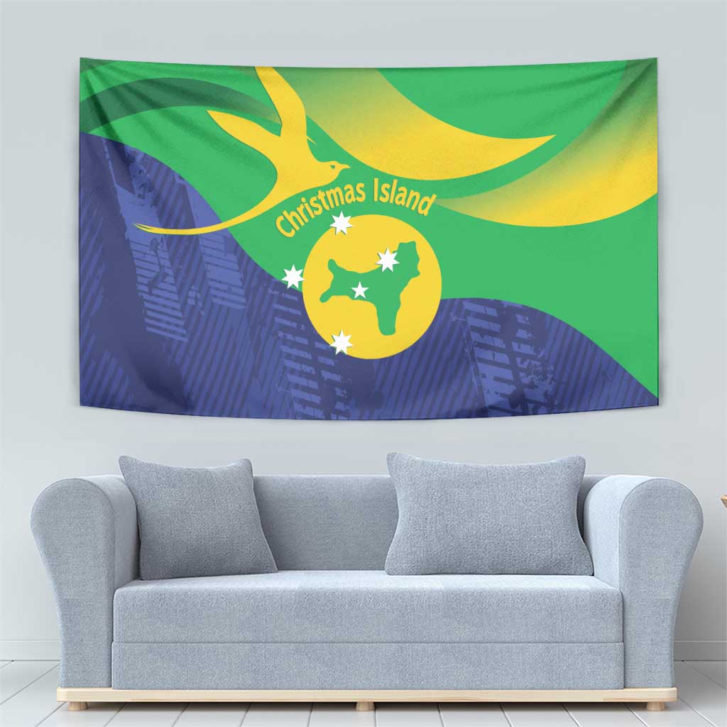 Australia Christmas Island Tapestry Wilayah Pulau Krismas Flag Color - Vibe Hoodie