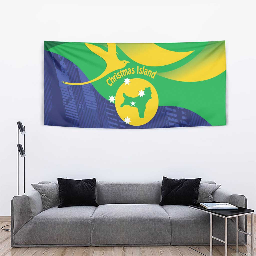 Australia Christmas Island Tapestry Wilayah Pulau Krismas Flag Color - Vibe Hoodie